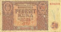 p1a from Croatia: 50 Kuna from 1941
