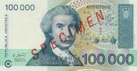 p27s from Croatia: 100000 Dinara from 1993