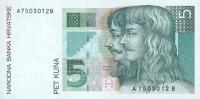 p28a from Croatia: 5 Kuna from 1993
