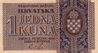 p7b from Croatia: 1 Kuna from 1942
