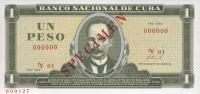 Gallery image for Cuba p102s1: 1 Peso from 1967