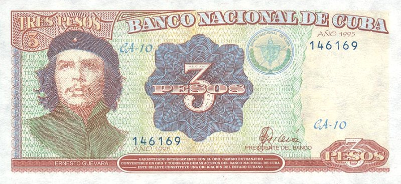 Front of Cuba p113: 3 Pesos from 1995
