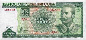 p116f from Cuba: 5 Pesos from 2003