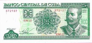 p116m from Cuba: 5 Pesos from 2012
