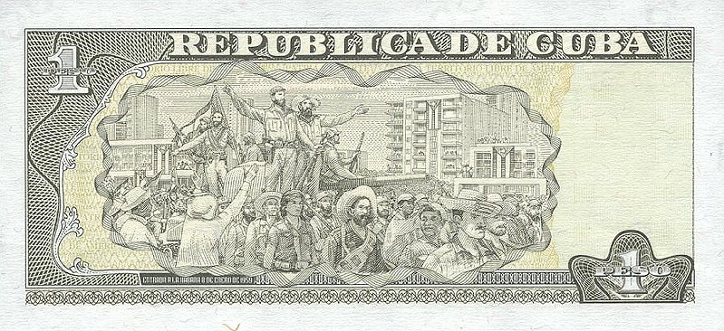Back of Cuba p121b: 1 Peso from 2002