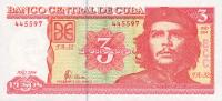 Gallery image for Cuba p127a: 3 Pesos from 2004