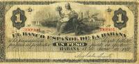 p27a from Cuba: 1 Peso from 1872