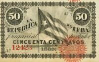 p54 from Cuba: 50 Centavos from 1869