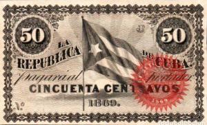 p58 from Cuba: 50 Pesos from 1869