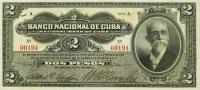 Gallery image for Cuba p66a: 2 Pesos