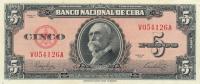 Gallery image for Cuba p78a: 5 Pesos