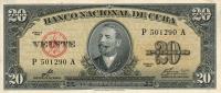 Gallery image for Cuba p80c: 20 Pesos