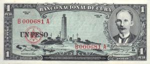 Gallery image for Cuba p87a: 1 Peso