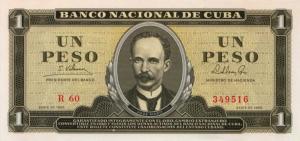 p94c from Cuba: 1 Peso from 1965