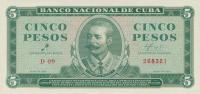 p95a from Cuba: 5 Pesos from 1961