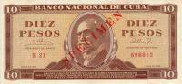 Gallery image for Cuba p96s: 10 Pesos