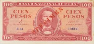 p99s from Cuba: 100 Pesos from 1961