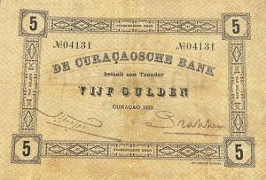 Gallery image for Curacao p7E: 5 Gulden