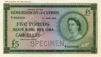 p36s from Cyprus: 5 Pounds from 1955