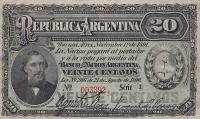 p211a from Argentina: 20 Centavos from 1891