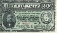 p215 from Argentina: 20 Centavos from 1892