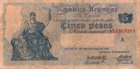 p244a from Argentina: 5 Pesos from 1908