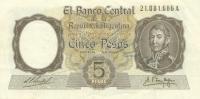 Gallery image for Argentina p275b: 5 Pesos