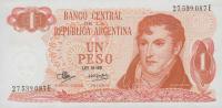 p287a from Argentina: 1 Peso from 1970