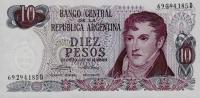 p295 from Argentina: 10 Pesos from 1973