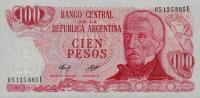 Gallery image for Argentina p302b: 100 Pesos from 1976