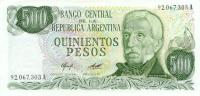 p303a from Argentina: 500 Pesos from 1977