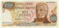 Gallery image for Argentina p304c: 1000 Pesos from 1976