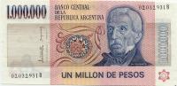 p310a from Argentina: 1000000 Pesos from 1981