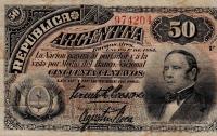 p8 from Argentina: 50 Centavos from 1884