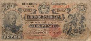 pS1091a from Argentina: 1 Peso from 1888