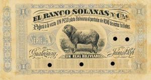 pS1912r from Argentina: 1 Real Plata Boliviana from 1874