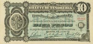 pS2217 from Argentina: 10 Pesos from 1890