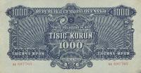 p50a from Czechoslovakia: 1000 Korun from 1944