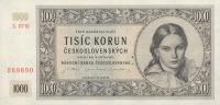 p74s from Czechoslovakia: 1000 Korun from 1945