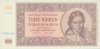 p77 from Czechoslovakia: 1000 Korun from 1951