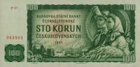 p91e from Czechoslovakia: 100 Korun from 1961