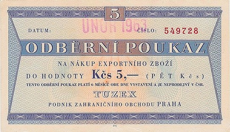 Front of Czechoslovakia pFX27: 5 Korun from 1961