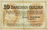 p41 from Danzig: 10 Gulden from 1923