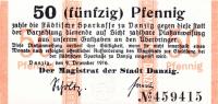 Gallery image for Danzig p6: 50 Pfennig