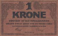p11 from Denmark: 1 Krone from 1914
