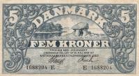 p20j from Denmark: 5 Kroner from 1922