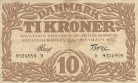 p26c from Denmark: 10 Kroner from 1932