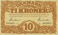 p31b from Denmark: 10 Kroner from 1937
