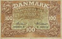 p33c from Denmark: 100 Kroner from 1941