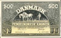 p34b from Denmark: 500 Kroner from 1941